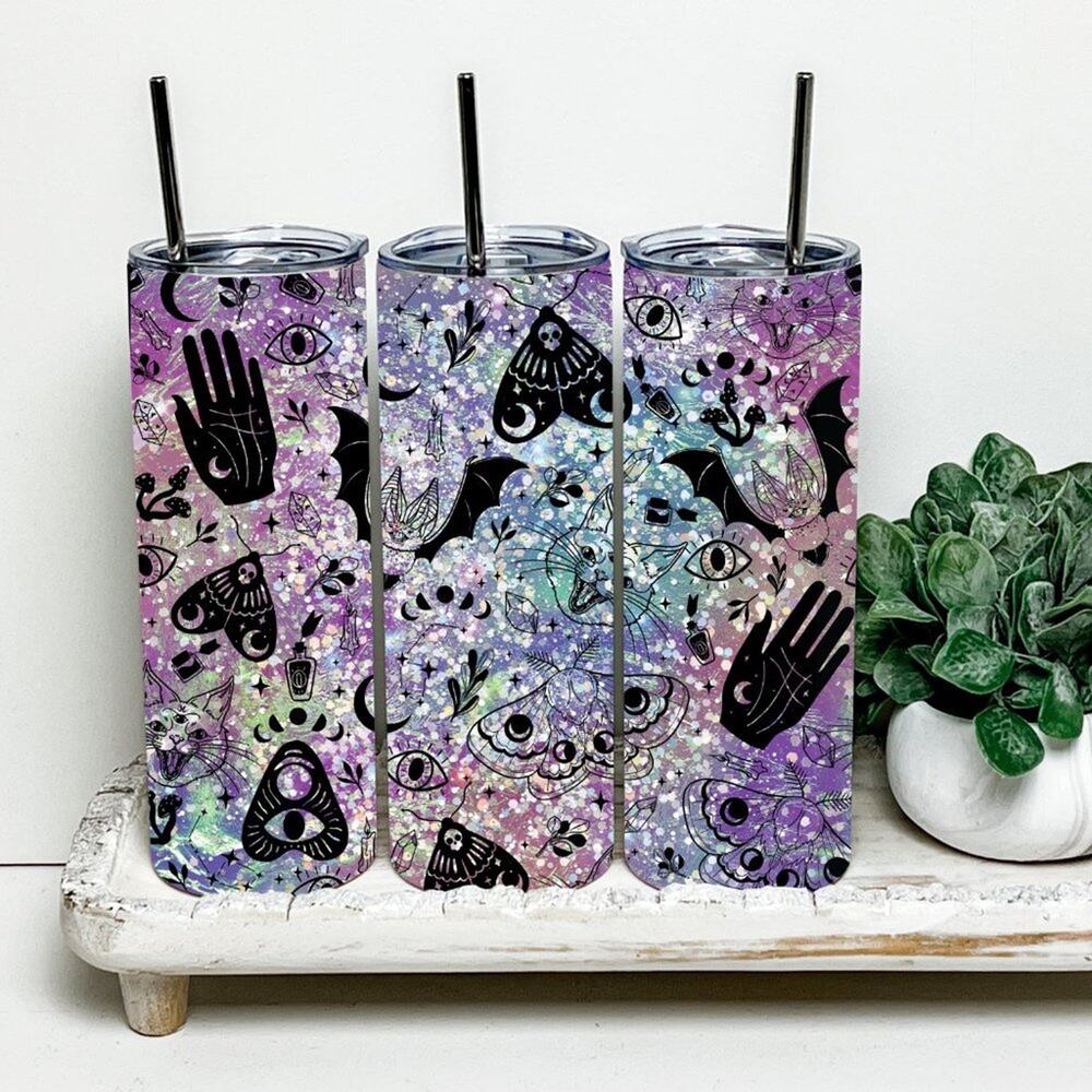 Ouija Witchy 20oz Tumbler With Metal Straw